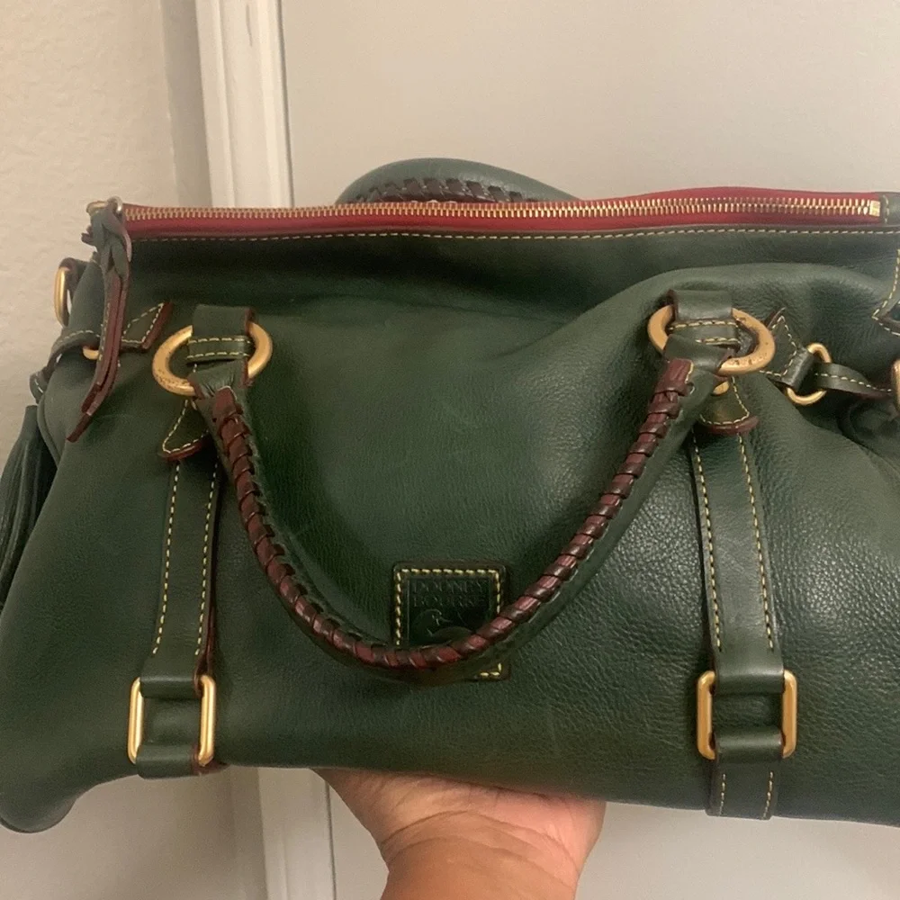 Dooney & Bourke large hunter green purse